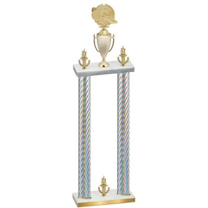 Double Silver Carbon Fiber Victory Running Trophy