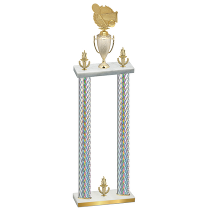 Double Silver Carbon Fiber Victory Tennis Trophy