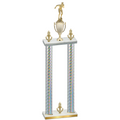 Double Silver Carbon Fiber Victory Swimming Trophy