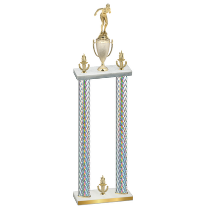 Double Silver Carbon Fiber Victory Tennis Trophy