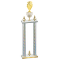 Double Silver Carbon Fiber Victory Pickleball Trophy