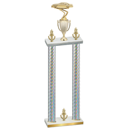 Double Silver Carbon Fiber Victory Cars Trophy