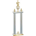 Double Silver Carbon Fiber Year Music Trophy