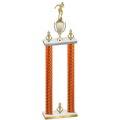 Double Orange Carbon Fiber Victory Swimming Trophy