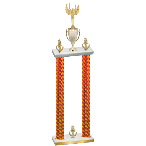 Double Orange Carbon Fiber Victory Victory Trophy