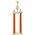 Double Orange Carbon Fiber Fourth Place Shooter Trophy
