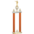 Double Orange Carbon Fiber Year Shooter Trophy