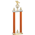Double Orange Carbon Fiber Victory Fishing Trophy