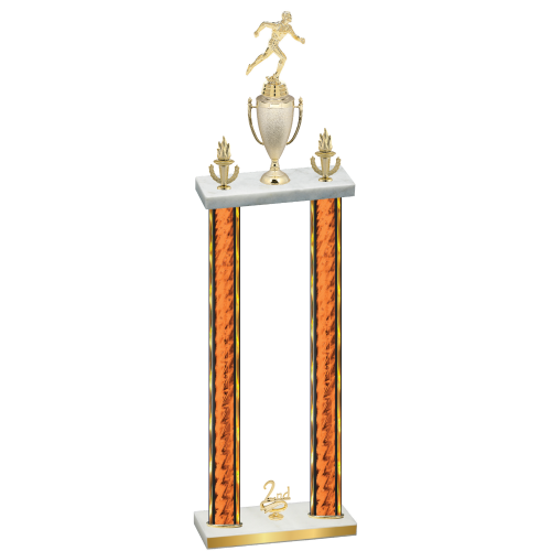 Double Orange Glacier Second Place Running Trophy