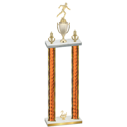 Double Orange Glacier Second Place Running Trophy