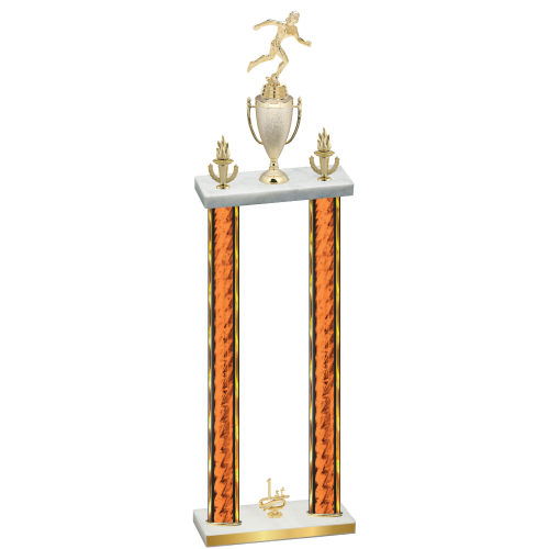 Double Orange Glacier First Place Running Trophy