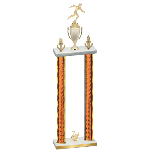 Double Orange Glacier Second Place Running Trophy