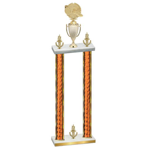 Double Orange Glacier Victory Running Trophy