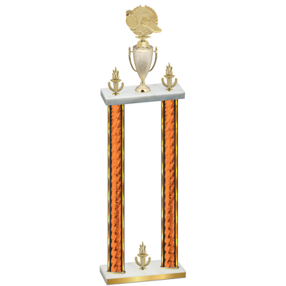 Double Orange Glacier Victory Running Trophy