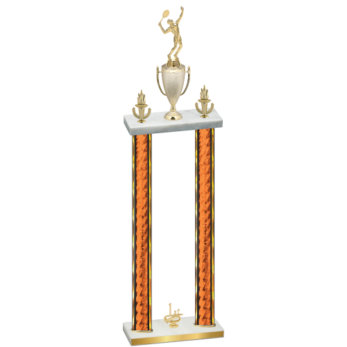 Double Orange Glacier First Place Tennis Trophy