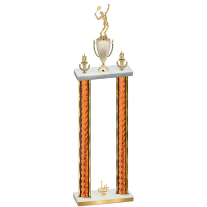 Double Orange Glacier First Place Tennis Trophy