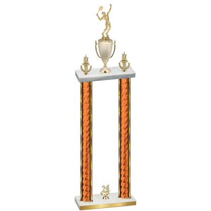 Double Orange Glacier Year Tennis Trophy
