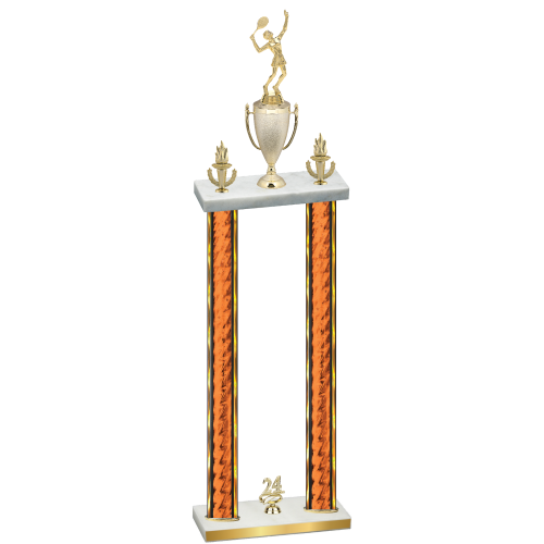 Double Orange Glacier Year Tennis Trophy