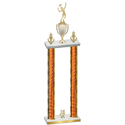 Double Orange Glacier Year Tennis Trophy