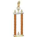 Double Orange Glacier Victory Football Trophy