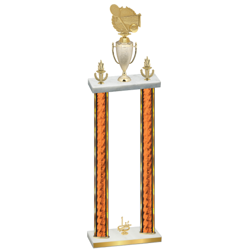 Double Orange Glacier First Place Tennis Trophy