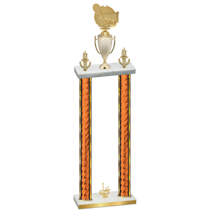 Double Orange Glacier First Place Tennis Trophy