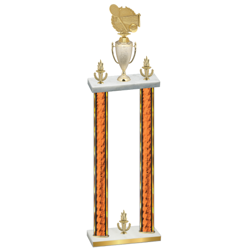 Double Orange Glacier Victory Tennis Trophy
