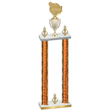 Double Orange Glacier Victory Tennis Trophy