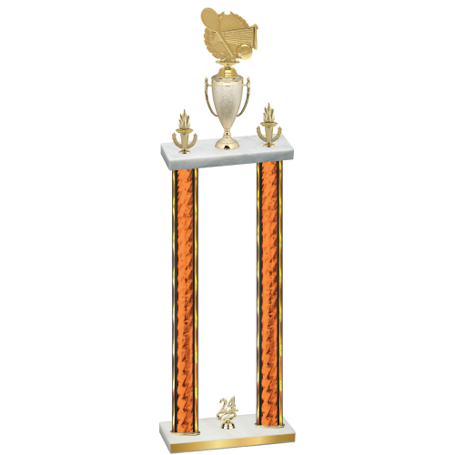 Double Orange Glacier Year Tennis Trophy