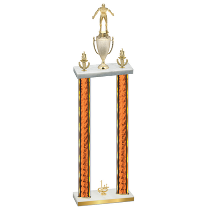 Double Orange Glacier First Place Wrestling Trophy