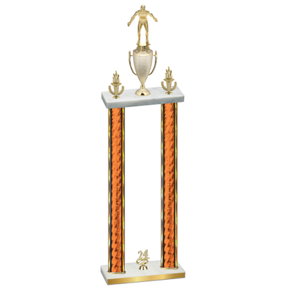 Double Orange Glacier Year Wrestling Trophy