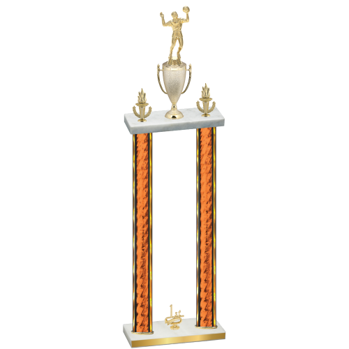 Double Orange Glacier First Place Volleyball Trophy