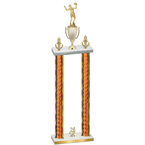 Double Orange Glacier Year Volleyball Trophy