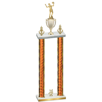 Double Orange Glacier Year Volleyball Trophy