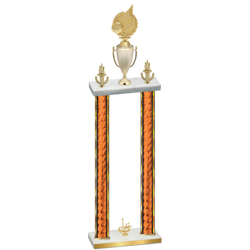 Double Orange Glacier First Place Volleyball Trophy