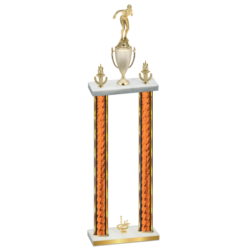 Double Orange Glacier First Place Tennis Trophy