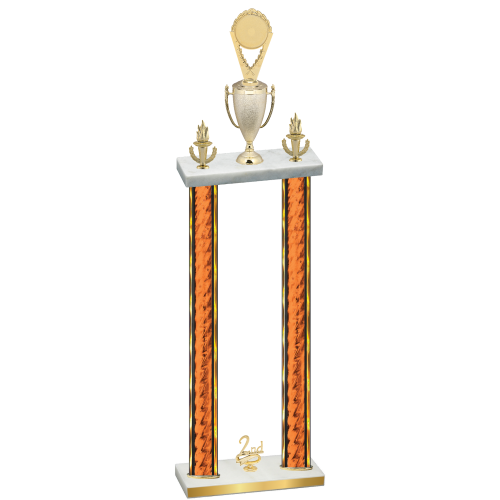 Double Orange Glacier Second Place Insert Trophy