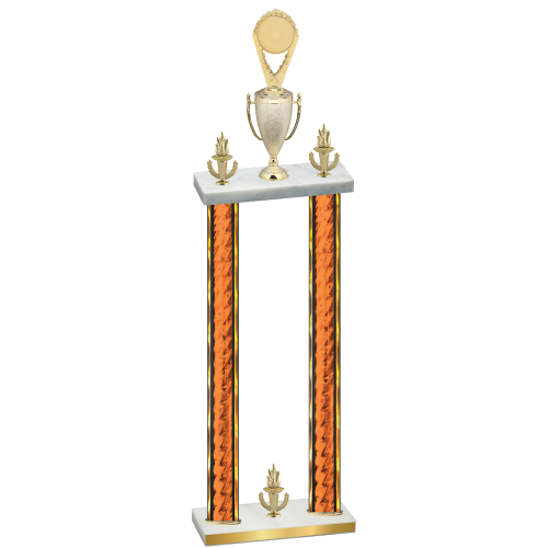Double Orange Glacier Victory Insert Trophy