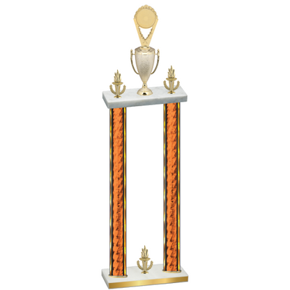 Double Orange Glacier Victory Insert Trophy