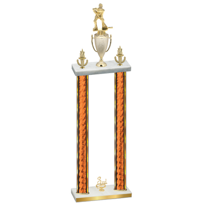 Double Orange Glacier Third Place Hockey Trophy