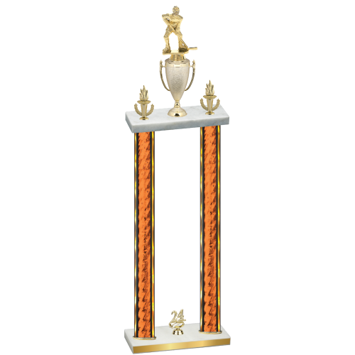 Double Orange Glacier Year Hockey Trophy