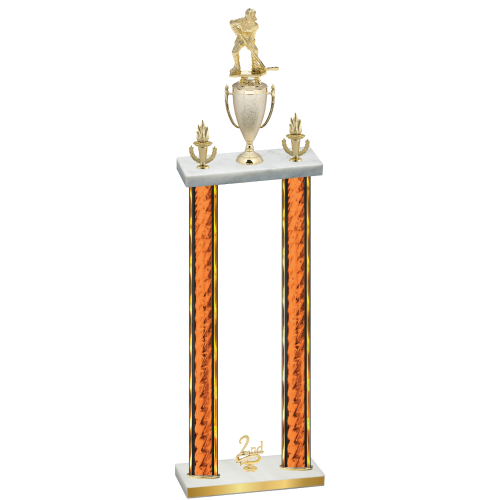 Double Orange Glacier Second Place Hockey Trophy