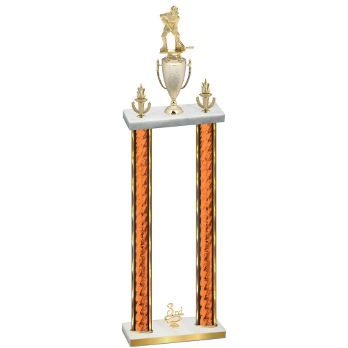 Double Orange Glacier Third Place Hockey Trophy