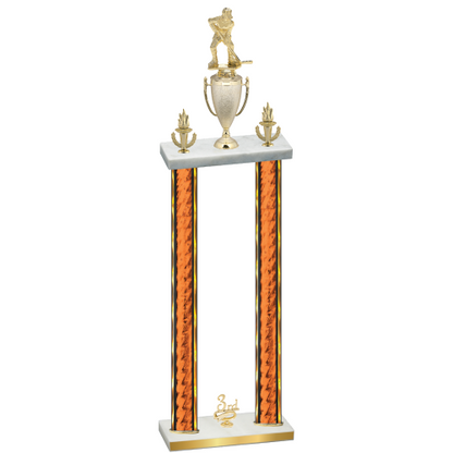 Double Orange Glacier Third Place Hockey Trophy