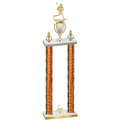 Double Orange Glacier Second Place Lacrosse Trophy
