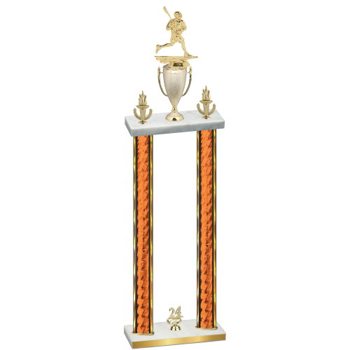 Double Orange Glacier Year Lacrosse Trophy