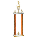 Double Orange Glacier Victory Lacrosse Trophy