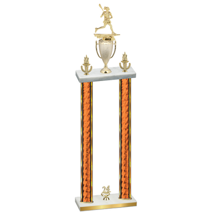 Double Orange Glacier Year Lacrosse Trophy