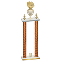 Double Orange Glacier Year Basketball Trophy