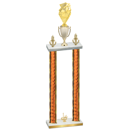 Double Orange Glacier First Place Pickleball Trophy